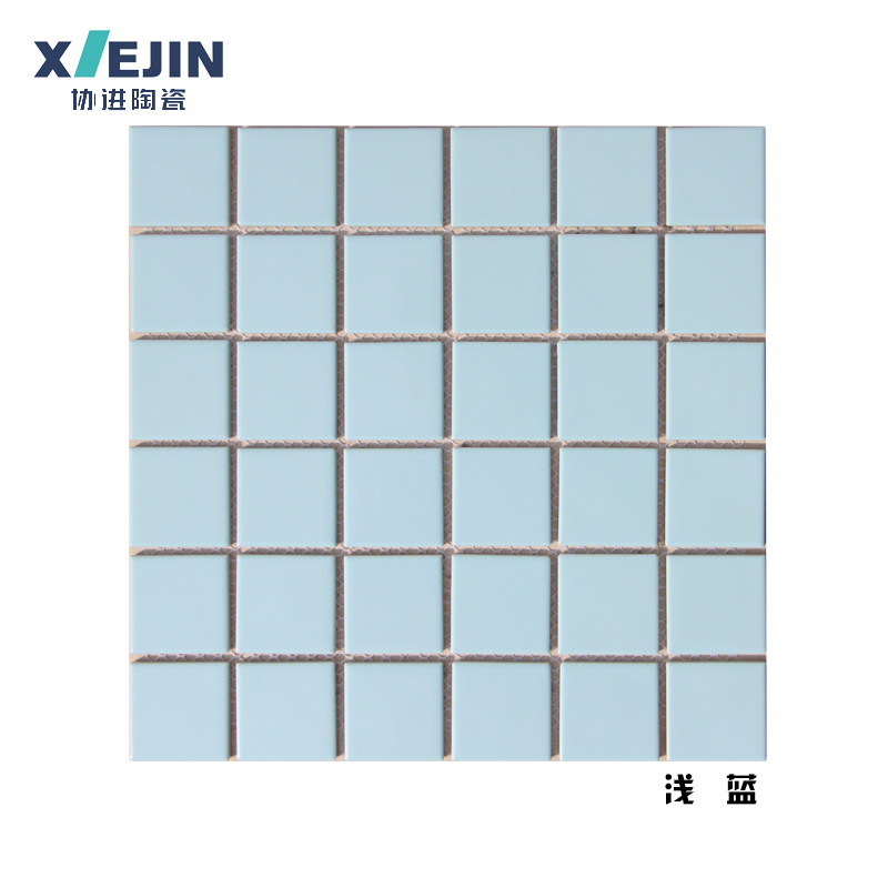 48x48mm浅蓝色马赛克